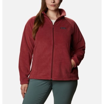 Columbia Benton Springs Full Zip Plus Size, Chamarras Rojos Para Mujer | 014953-PMD